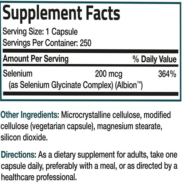 selenium 200mcg bronson 6