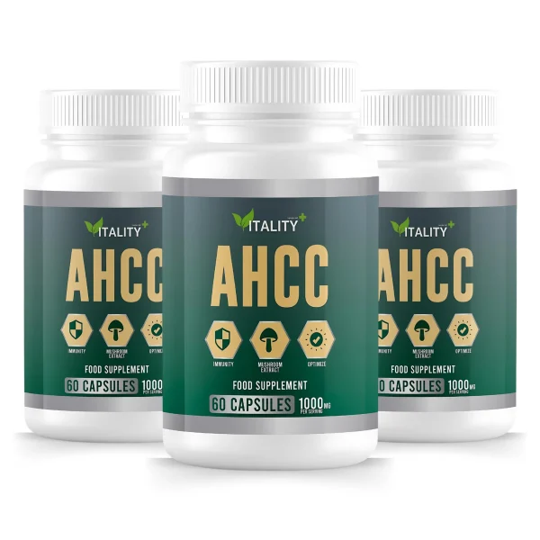 3 pack premium ahcc capsules 1000mg 180 capsules 3 month supply immune system support supplement 451537