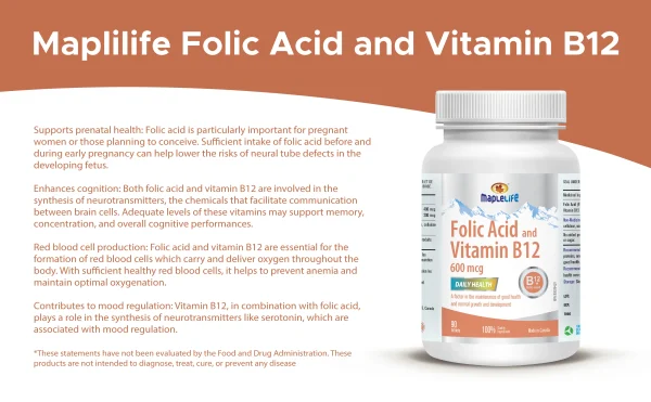 FolicAcidandVitaminB12 EnergyBoost DailyHealth RedBloodCellProduction ImproveBrain 11 scaled