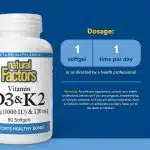 ویتامین K و D (برند NaturAL FACTORS) - Image 3
