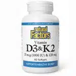 ویتامین K و D (برند NaturAL FACTORS)