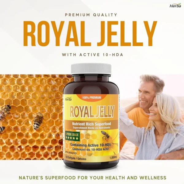 royal jelly capsules 1000mg 120 softgels 714837