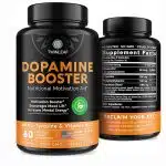 TWINLEAF Dopamine Brain Support Supplement, 1000 mg Blend - Made in USA - with Vitamin B12 and L-Tyrosine - Enhance Mental Well-Being - 60 Capsules مکمل تقویت مغز دوپامین TWINLEAF